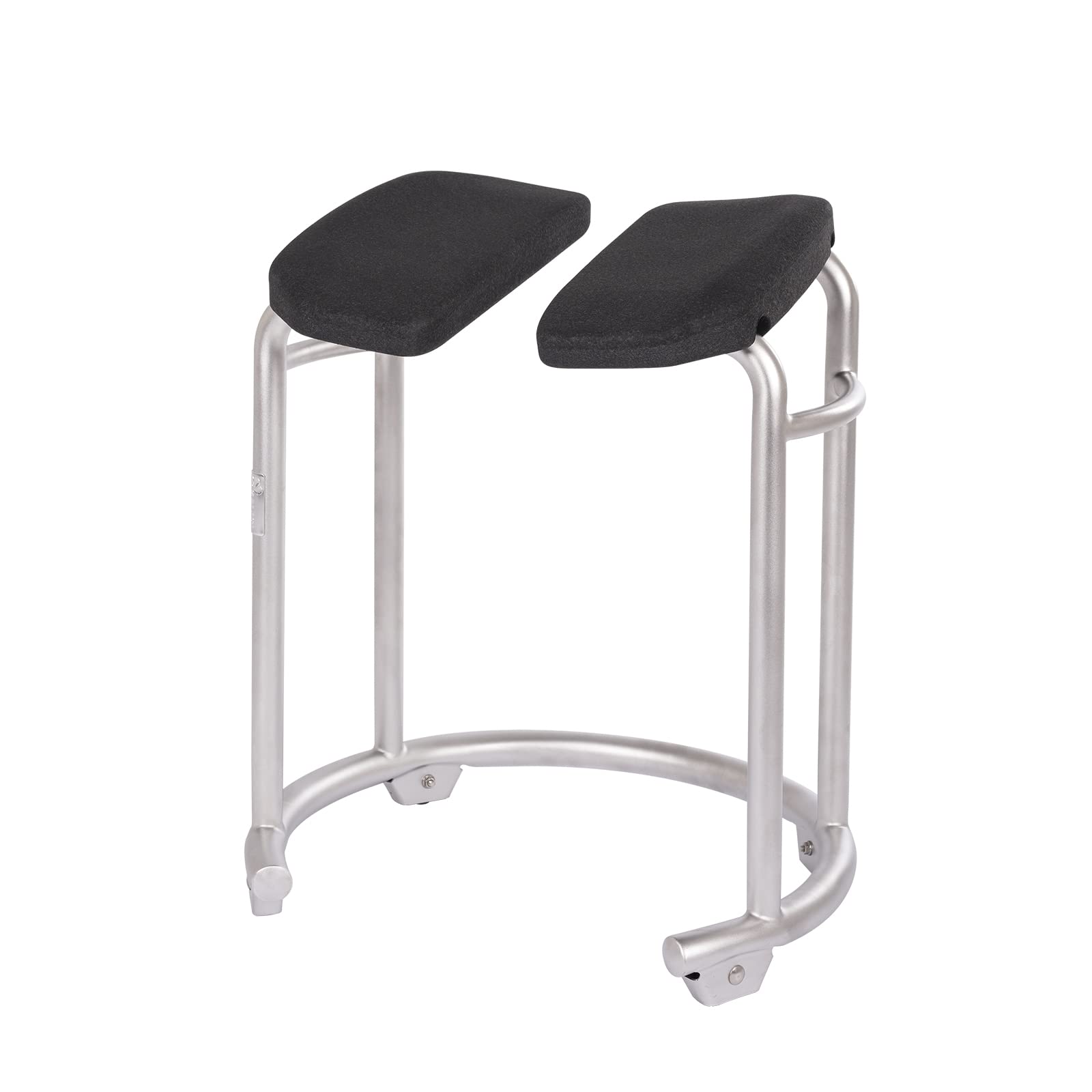 saljol-duschhocker-mit-geneigtem-keilsitz-drehbar-silber-bis-150-kg image 2
