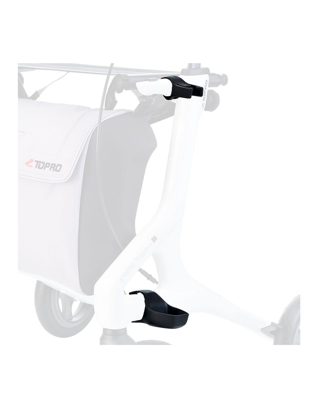topro-gehstockhalter-f-r-pegasus-rollator-schwarz image 2