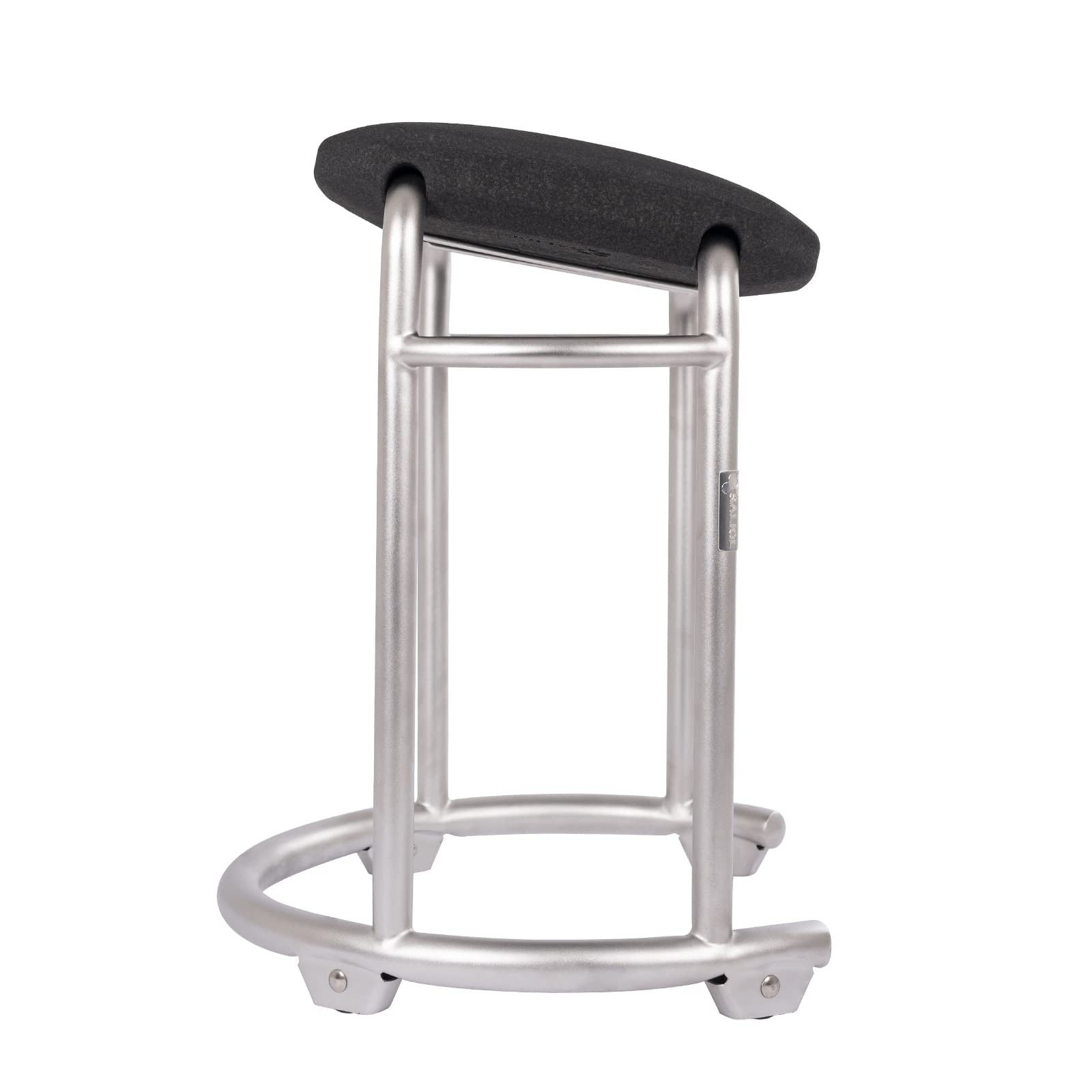 saljol-duschhocker-mit-geneigtem-keilsitz-drehbar-silber-bis-150-kg image 1