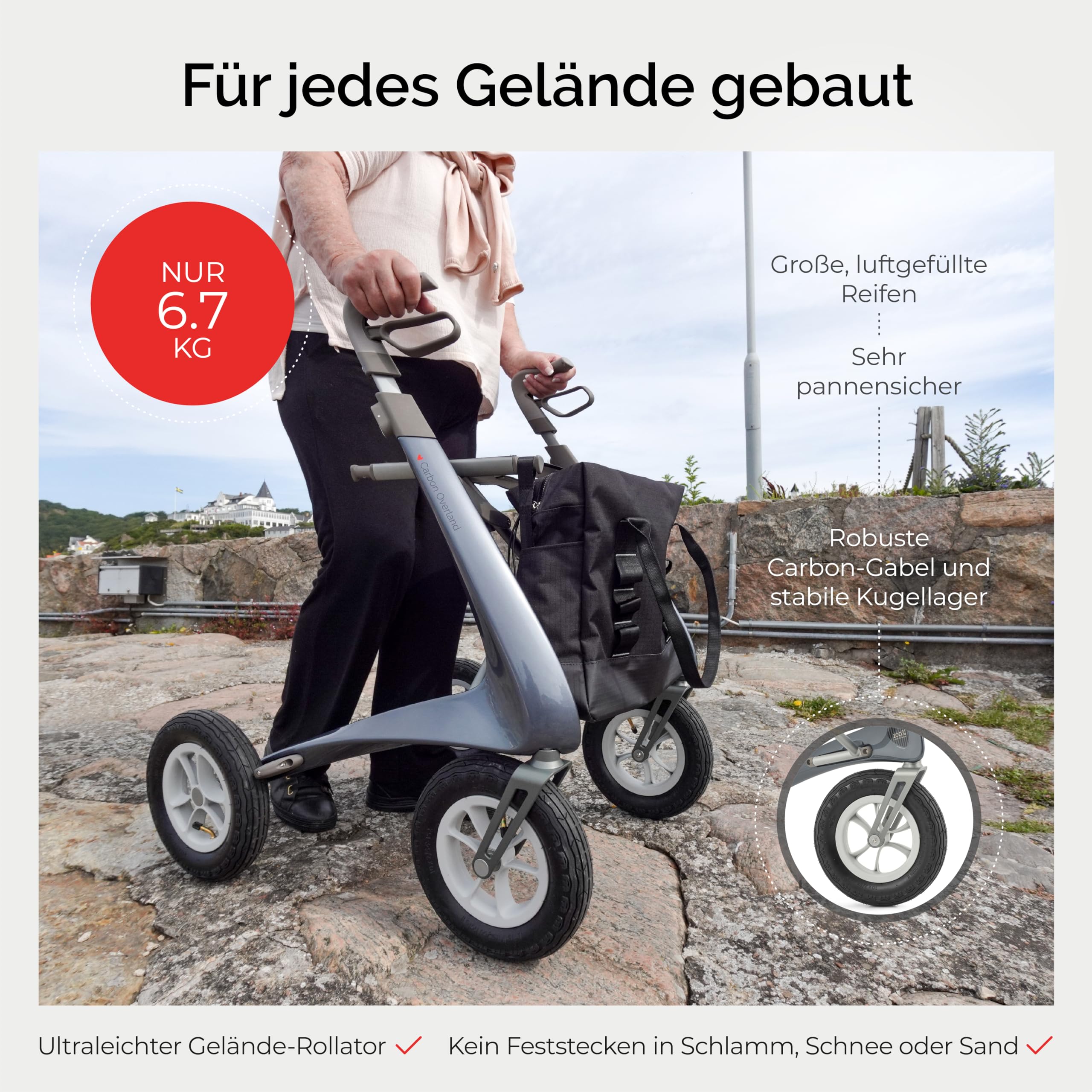byacre-carbon-overland-all-terrain-rollator-6-7-kg-defender-gr-n image 5