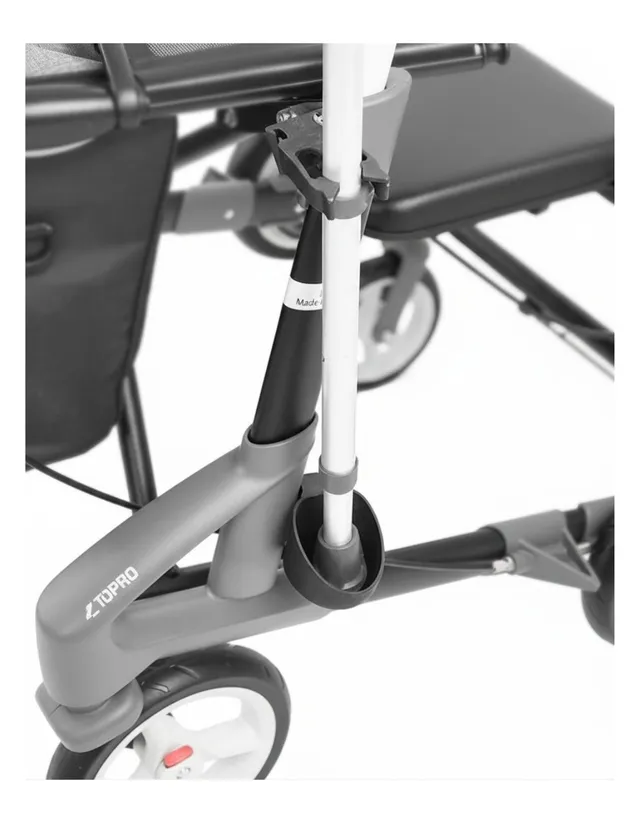 topro-kr-ckenhalter-grau-crutch-holder-rollator-zubeh-r image 1